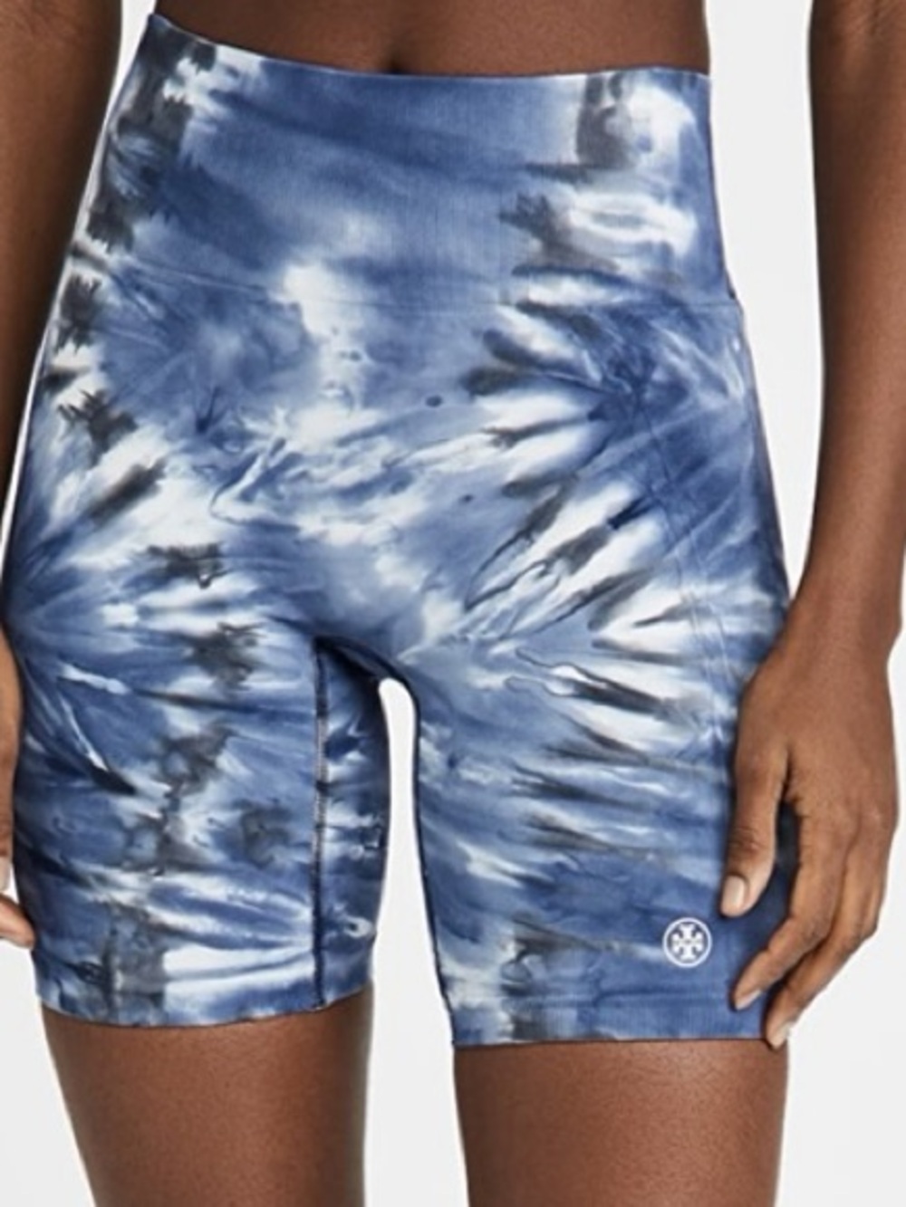 Tory Burch High Rise Seamless Tie Dye Bike Shorts Size Small